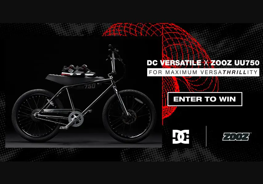 DC Shoes Sweepstakes - Win A  Zooz E-Bike & DC Versatile Shoes