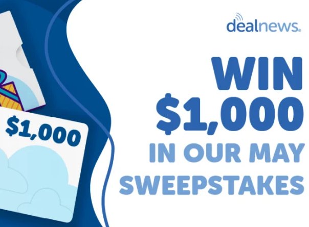 Deal News $1,000 Giveaway - Win $1,000 Cash