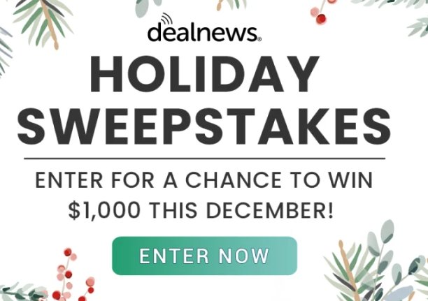 DealNews Holiday Sweepstakes - Win $1,000 Cash