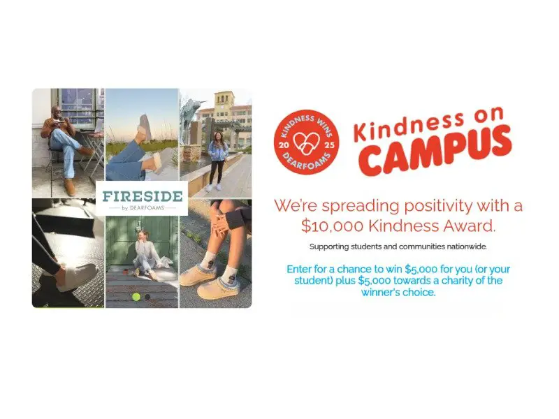 Dearfoams Kindness On Campus Giveaway - Win $10,000