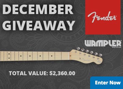 December Fender Sweepstakes