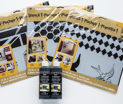 Decorative Stencils and Chalkboard Paint Giveaway