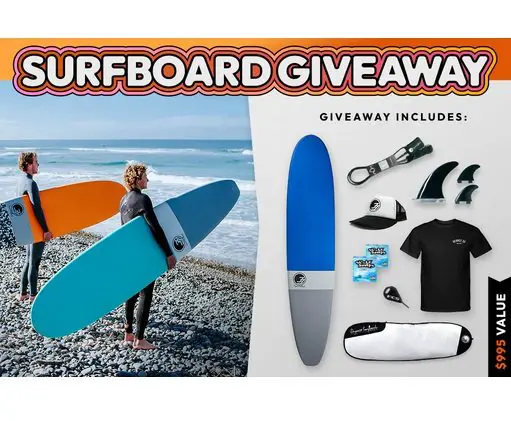 Degree 33 Surfboard Pick Your Surfboard Giveaway - Win a Surfboard with Accessories and More