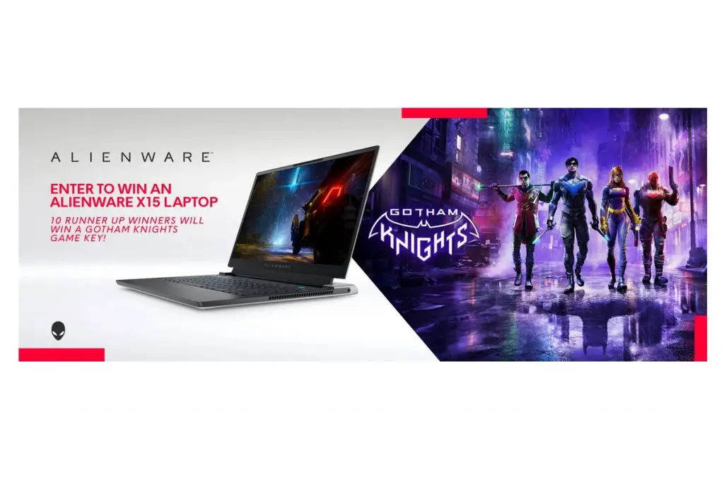 Dell Laptop & Game Sweepstakes - Win an Alienware x15 Laptop or a Copy of Gotham Knights