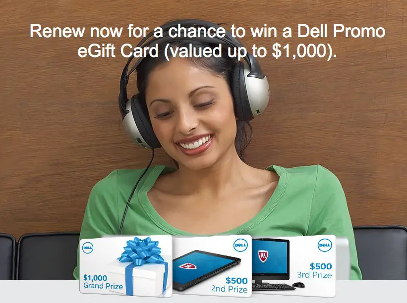 Dell Promo egift Card Giveaway!