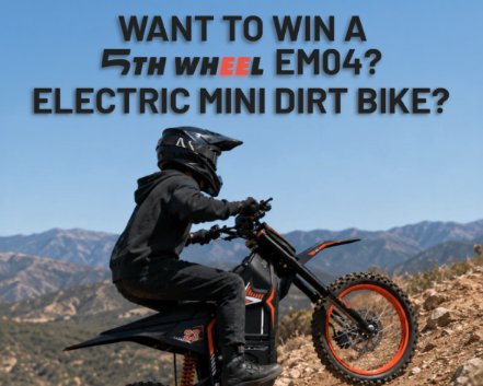 Demo Days Festival 5th Wheel Trip EM04 Electric Mini Dirt Bike Giveaway