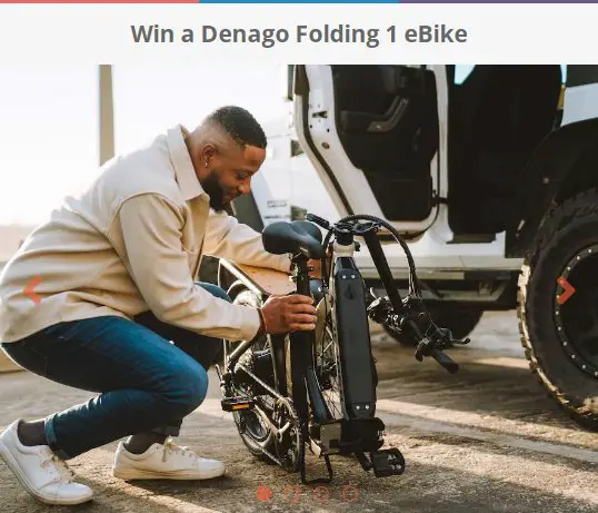 Denago Folding eBike Sweepstakes - Win A Denago Folding 1 eBike