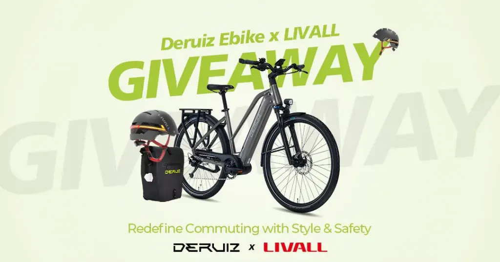 Deruiz eBike x LIVALL Giveaway - Win A Deruiz Mica eBike + Helmet (3 Winners)