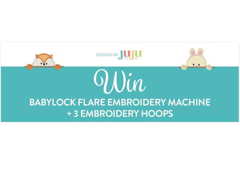 Designs By Juju December 2023 Embroidery Machine Giveaway - Win An Embroidery Machine And 3 Hoops