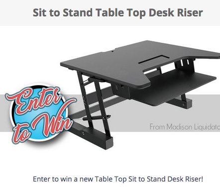 Desk Riser Giveaway