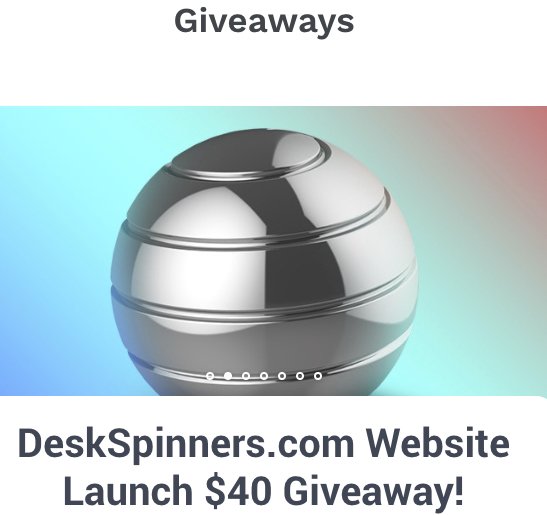 DeskSpinners.com Website Launch $40 Giveaway