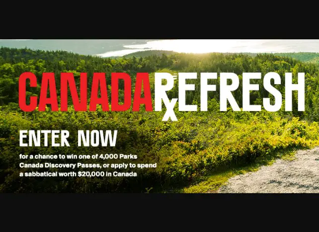 Destination Canada's Canada Refresh Giveaway - Win A $20,000 Canadian Adventure