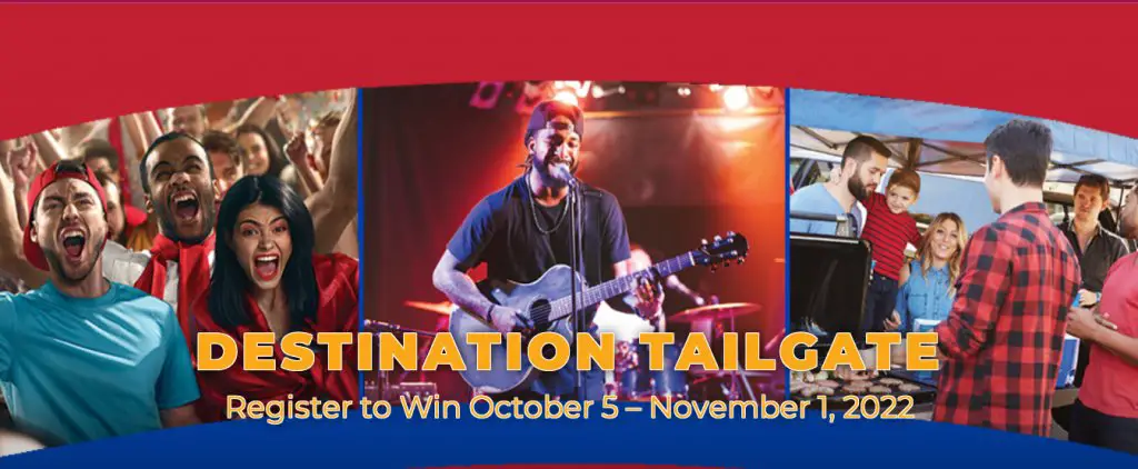 Destination Tailgate Sweepstakes - Win A $3,000 Trip For 4 To Any Destination In The US For An Amazing Tailgating Experience