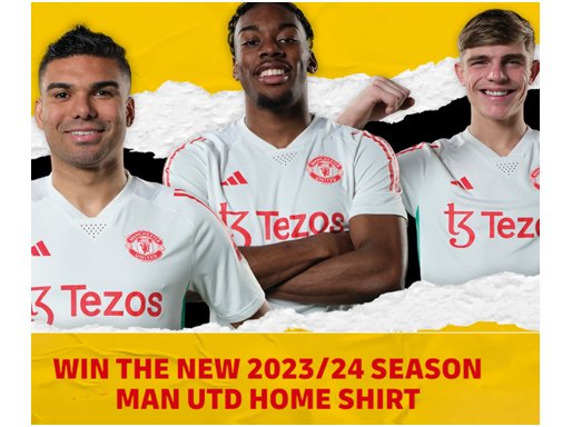 DHL Express & Manchester United Shirt Giveaway -  2023/2024 Manchester United Home Shirt, 100 Winners