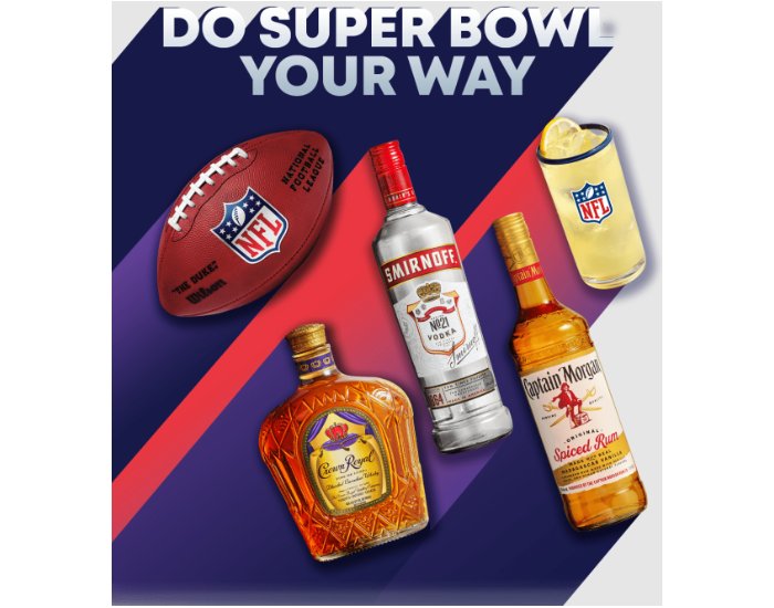 Diageo Americas Gameday Your Way Sweeps - Win A $500 NFLShop.com Gift Card (100 Winners)