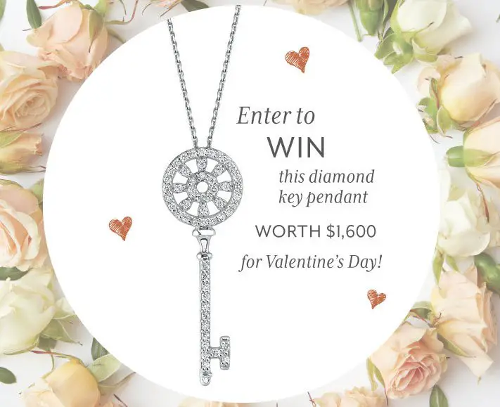 Diamond Key Pendant Giveaway