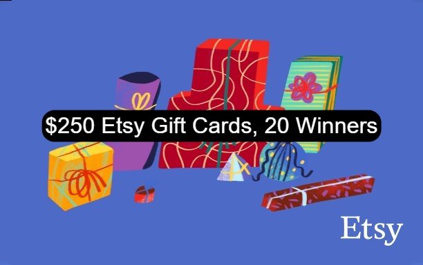 Dickey Design's $250 Etsy Gift Card Giveaway – 20 Winners