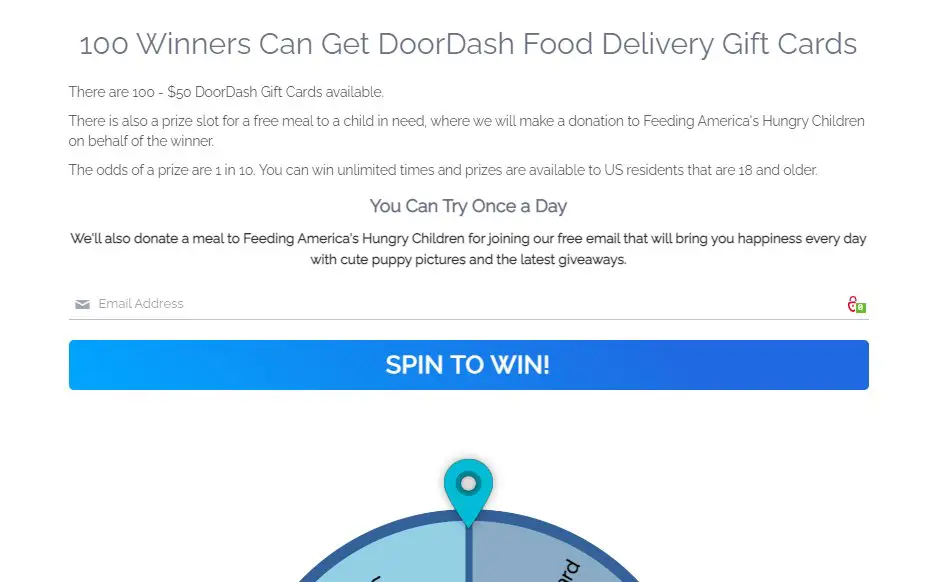 Dickey Design's $50 DoorDash Food Delivery Gift Card Giveaway - $50 DoorDash Gift Cards, 100 Winners
