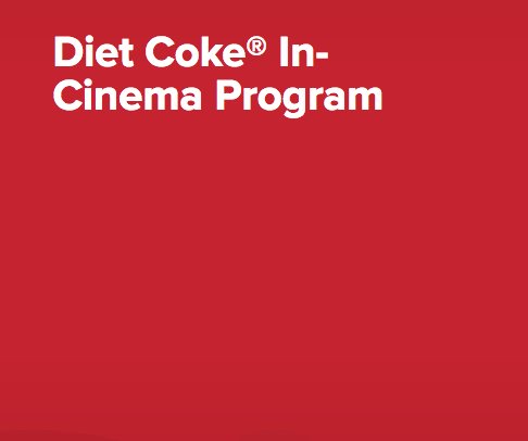 Diet Coke In Cinema Program