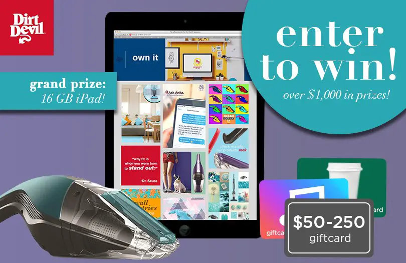 Dirt Devil Back to College Sweepstakes!