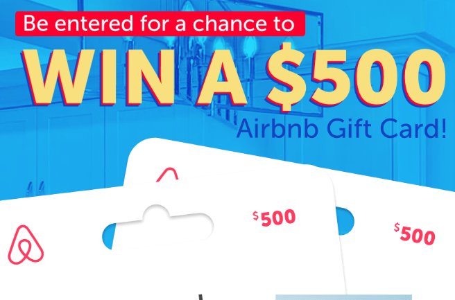 Discount Filters Getaway Giveaway - Win A $500 Airbnb Gift Card