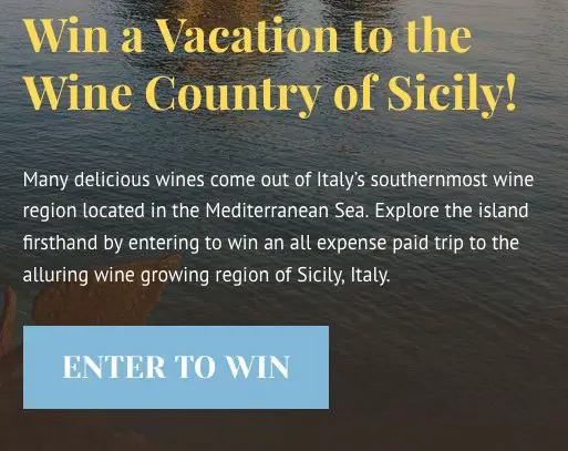 Discover Sicily Sweepstakes