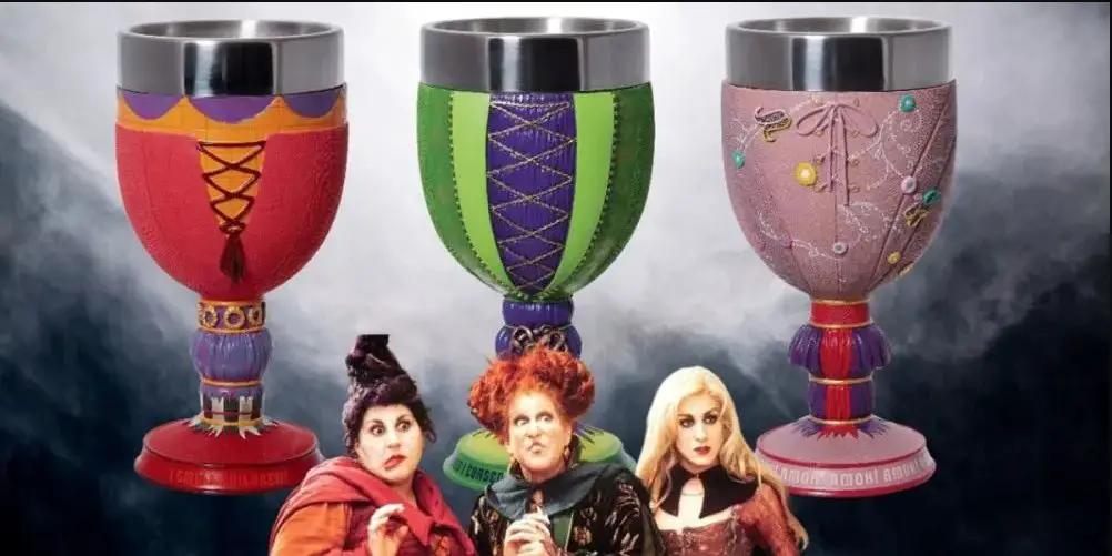 Disney Dining’s ‘Hocus Pocus’ Goblet Giveaway - Win A Winifred Sanderson Goblet, 1 Mary Sanderson Goblet, And 1 Sarah Sanderson Goblet