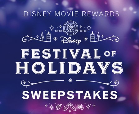 Disney's Festival Of Holidays Sweepstakes