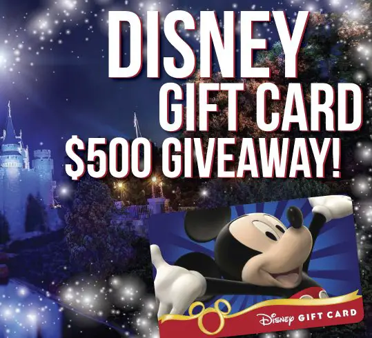 Disney Gift Card Giveaway
