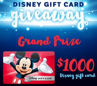 Disney Gift Card Giveaway Sweepstakes