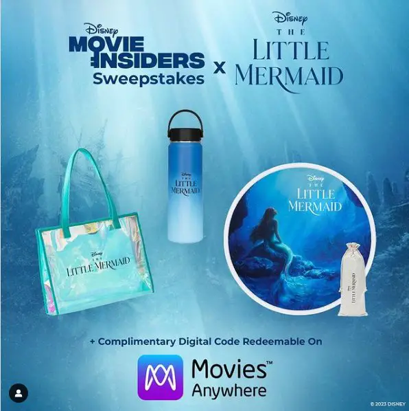 Disney Movie Insiders Little Mermaid Instagram Sweepstakes - Win 1 Of 20 The Little Mermaid Beach Day Prize Pack