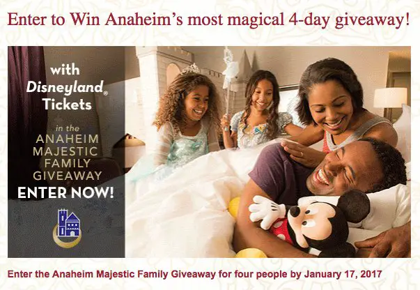 Disneyland Cali Family Giveaway!