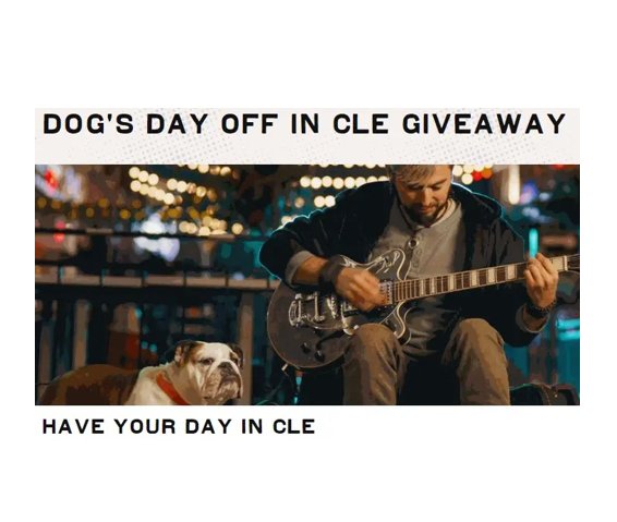 Dog’s Day Off In CLE Giveaway – Win A Trip For 2 And A Dog To A Pet-Friendly Weekend In Cleveland, OH