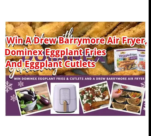 Dominex Win Winter Giveaway – Win A Drew Barrymore Air Fryer, Dominex Eggplant Fries And Eggplant Cutlets