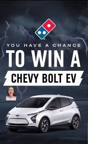 Domino’s Delivers A Chevy Contest - Win A 2023 Chevrolet Bolt EV + $15,000 Cash