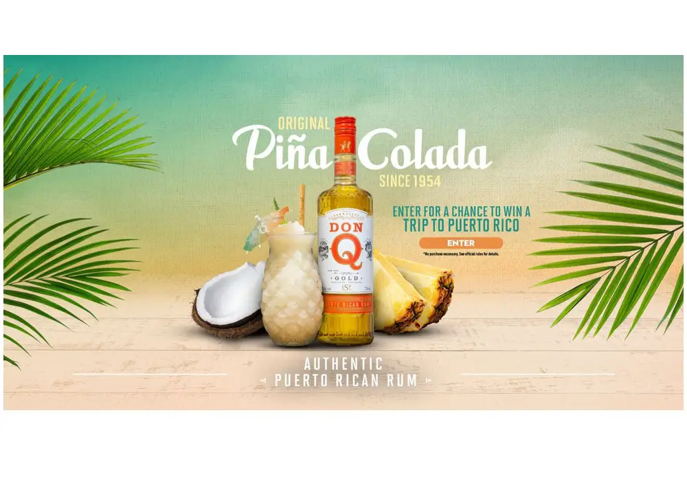 Don Q Piña Colada Sweepstakes - Win A Trip For 2 To San Juan, Puerto Rico!