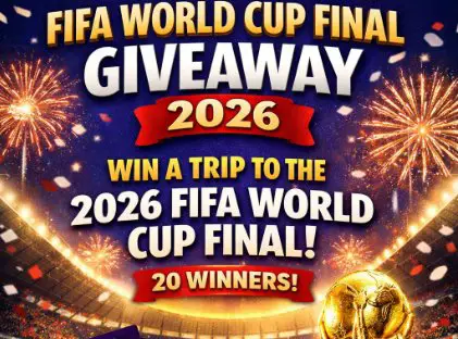DoorDash FIFA World Cup Final Giveaway - Win a Trip to the 2026 FIFA World Cup Final (20 Winners)