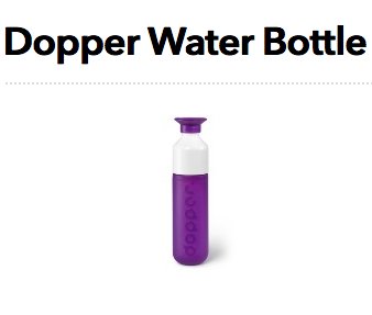 Dopper Water Bottle Giveaway