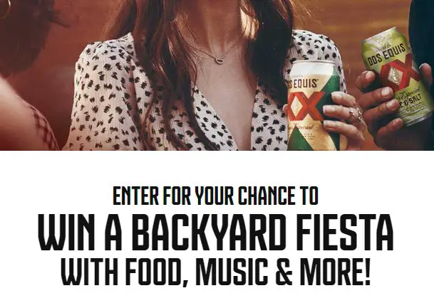 Dos Equis Cinco De Mayo Sweepstakes -  $1,100 Backyard Party Including Mexican Food, DJ, & $100 Gift Card