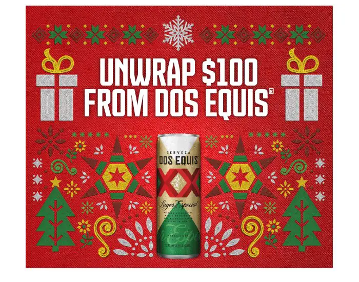 Dos Equis Holiday Gifts Promotion - Win A $100 Gift Card (62 Winners)