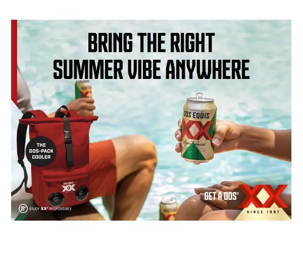 Dos Equis Summer Cooler Backpack Promotion - Win A Cooler Backpack