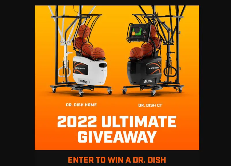 Dr Dish 2022 Ultimate Giveaway - Win 1 of 2  Basketball Shooting/Training Machines