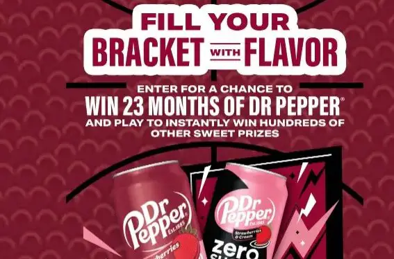 Dr Pepper Fill Your Bracket With Flavor Instant Win Game – Win Free Gift Cards, Boost Membership & More (212 Winners)