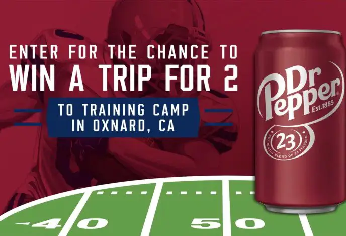 Dr Pepper “One-Of-A-Kind Gridiron” Sweepstakes - Win a trip for 2 to the Dallas Cowboys Training Camp