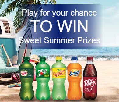 Dr Pepper/Seven Up No Bummer Summer 2026 Sweepstakes - Win a $100 Gift Card (20 Winners)