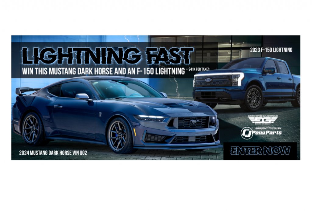 Dream Car Giveaway - Win A 2024 Mustang Dark Horse, F-150 Lightning Dream And $41,000