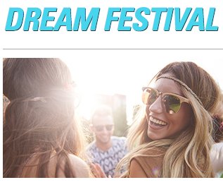 Dream Festival Look Shopping Spree Sweepstakes