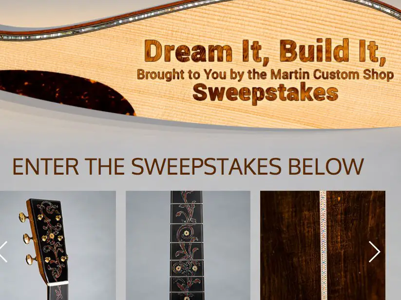 Dream It, Build It Custom Shop Sweepstakes