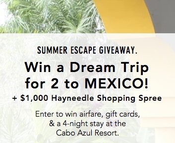 Dream Trip to Mexico Sweepstakes