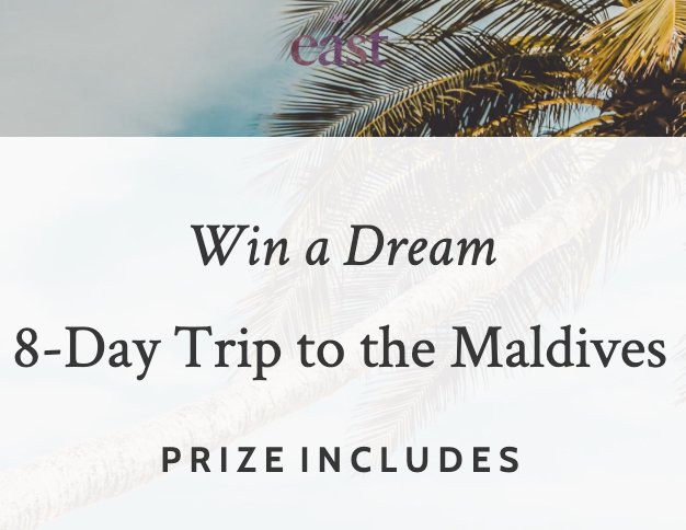 Dream Vacation to The Maldives Sweepstakes